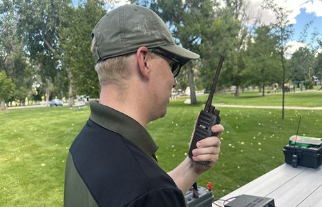 Entusiasta de radioamadorismo se conecta no Hot Springs State Park