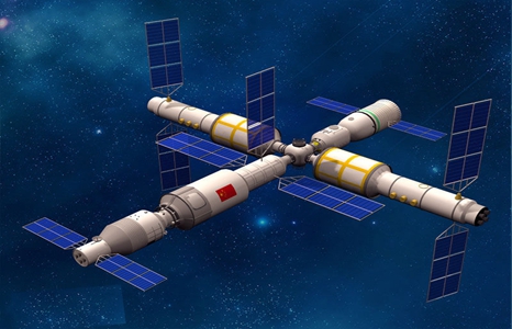 estação espacial chinesa para transportar equipamentos de rádio amador